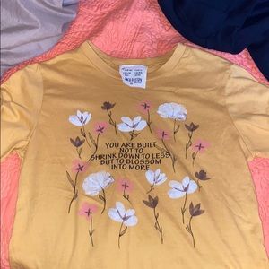 Dark yellow Cute quote shirt